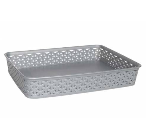 MY STYLE TRAY A6 SMALL ZILVER 20X14X6CM  Curver