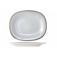 Fez Blue Assiette Plate Ovale 24x31cm  