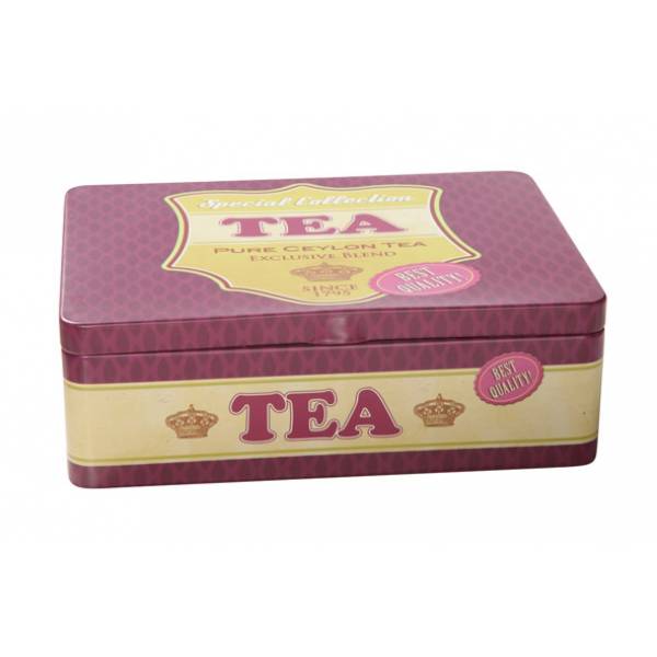 Retro Voorraaddoos Tea 20x14xh6.5cm  