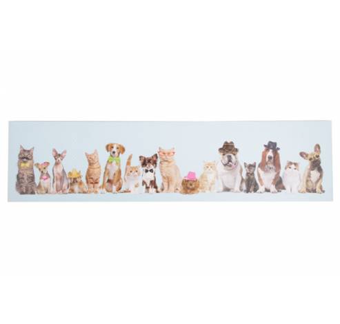 CANVAS DOGS AND CATS IN A ROW 120X3X  Cosy & Trendy