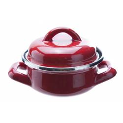 Cosy & Trendy Serveerpot Rood Email D10cm 30cl  