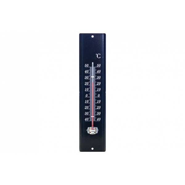 Thermometer Metal 29.5x7cm Zwart  