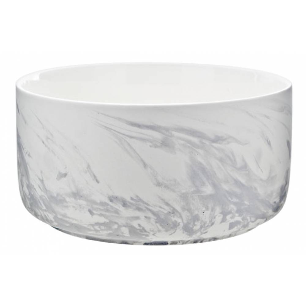 Cosy & Trendy Serveerkommen Marble Grey Bowl D20xh9.5cm 1.9l