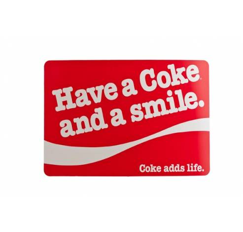 PLACEMAT PP COKE AND SMILE ROOD 43X30CM  Cosy & Trendy