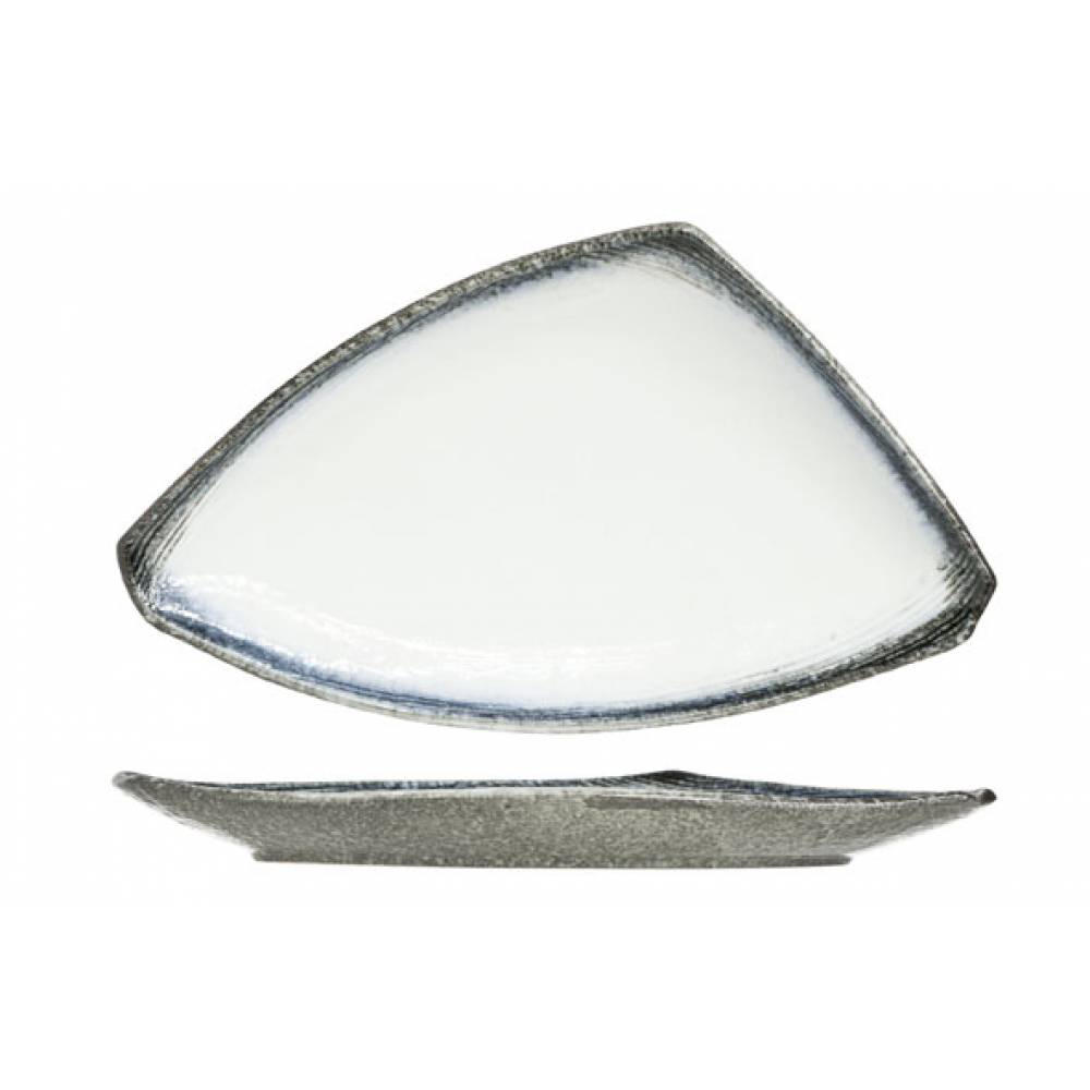 Cosy & Trendy Platte borden Sea Pearl Bord Driehoek 40x23xh3cm