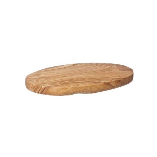 Ovale Plank 23-27x15-16cm Olijfhout  