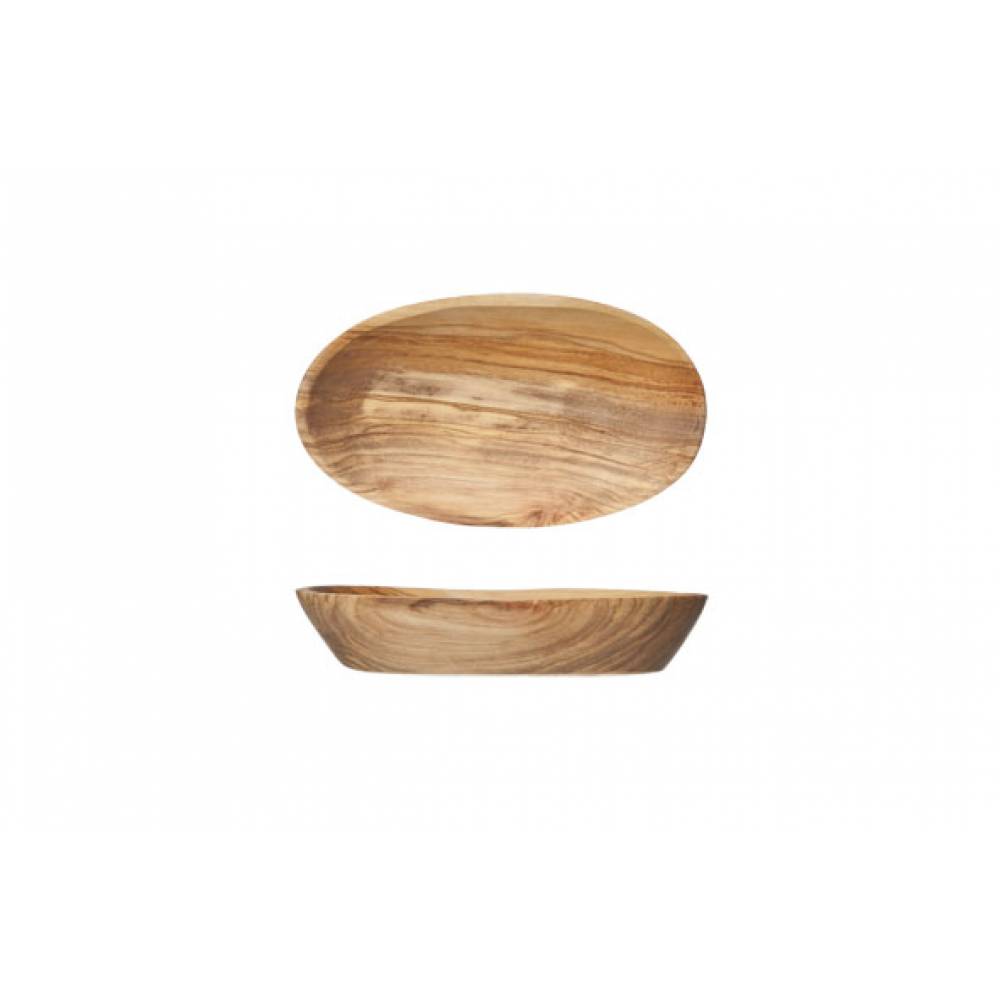 Cosy & Trendy Bowls Ovaal Schaaltje 12cmx8-9cm Olijfhout