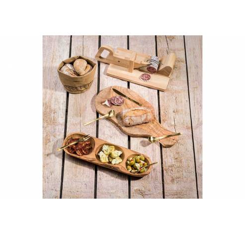 Assiette Antipasti 3-6 Compartiments 40-55x18-28x5cm Olivier  Cosy & Trendy