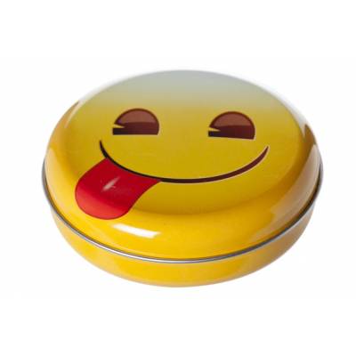 Snoepdoosje Smileys D12xh3.5cm Emoji Design H  Cosy & Trendy