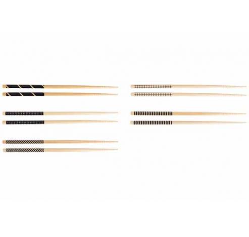 Chopsticks Zwart 22.5cm Set 5 Paar   Cosy & Trendy