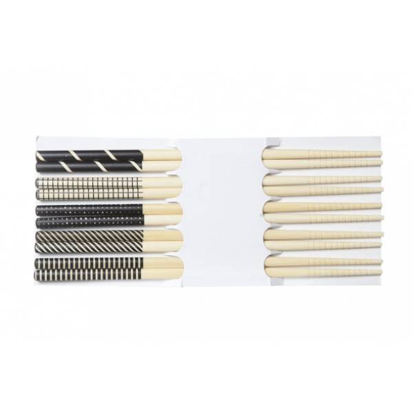 Chopsticks Zwart 22.5cm Set 5 Paar  