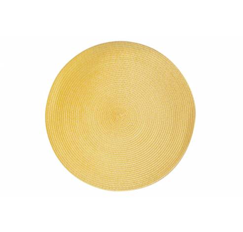 Placemat Rond Geel D36cm   Cosy & Trendy