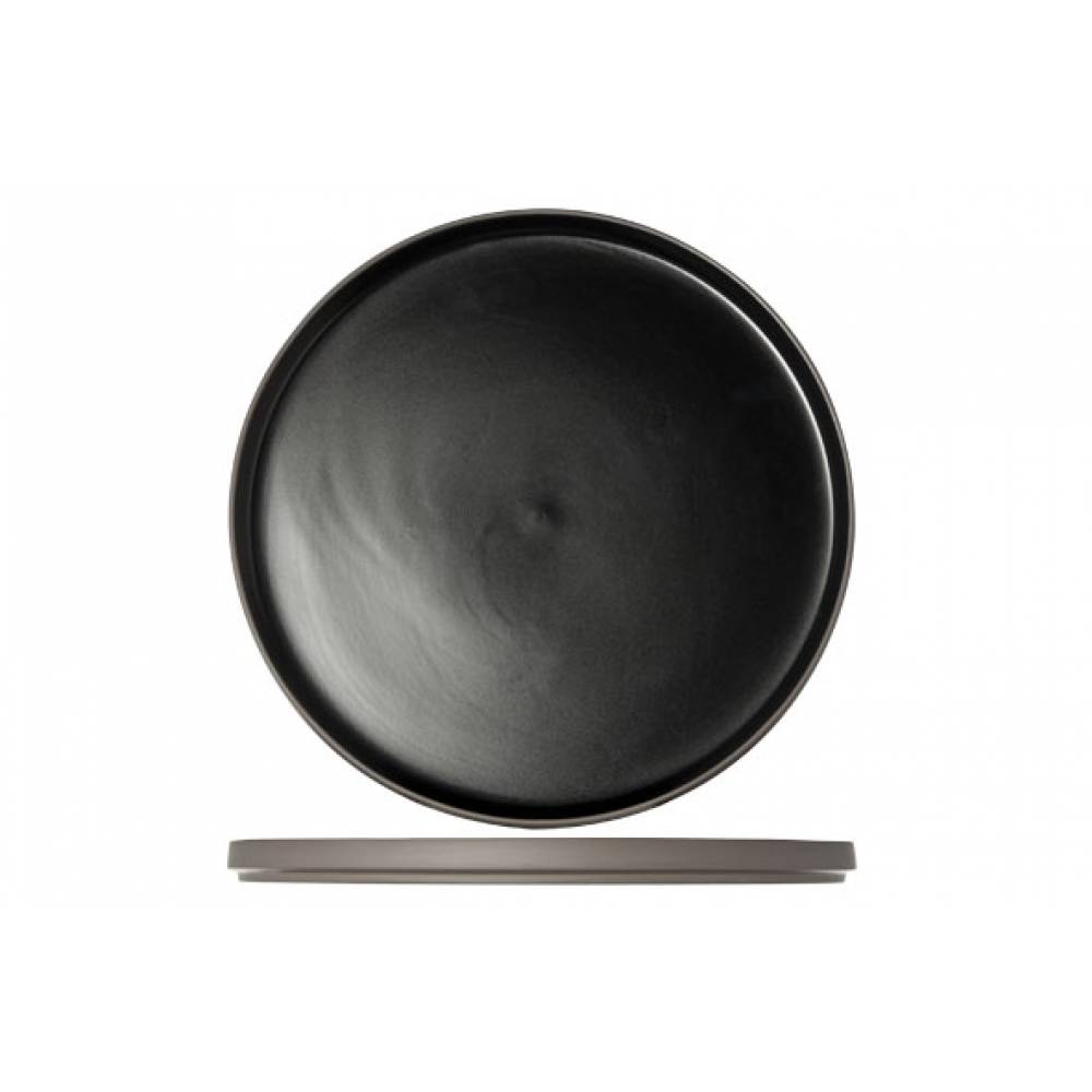 Cosy & Trendy Platte borden 1350 Black Plat Bord D28xh2cm