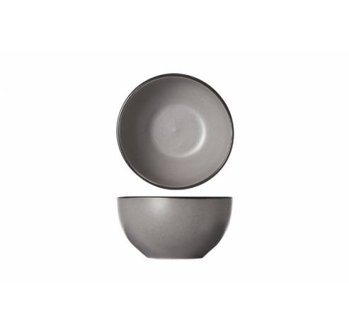 Speckle Grey Kommetje D14xh7.2cm Zwarte Boord  Cosy & Trendy