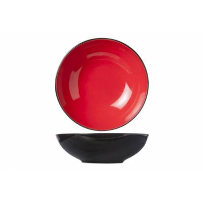 Finesse Red Diep Bord D20xh6.2cm   Cosy & Trendy