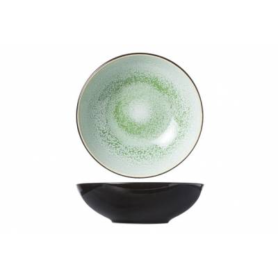 Finesse Green Assiette Creuse D20xh6.2cm   Cosy & Trendy