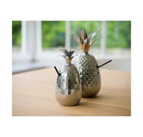 Ananas Gobelet 400ml Argent Ligne   Cosy & Trendy