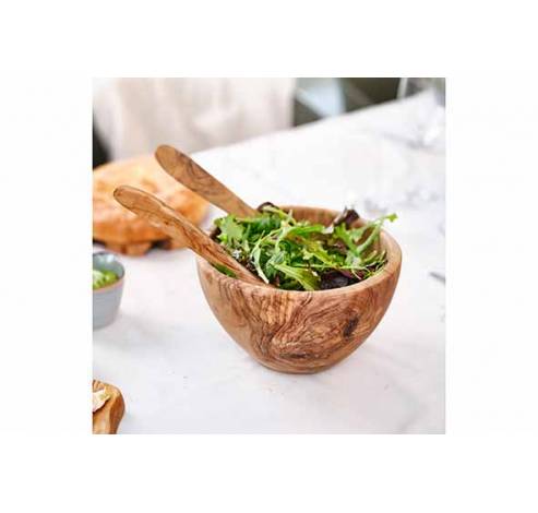 Salade Serveerset 30cm Olijfhout   Cosy & Trendy