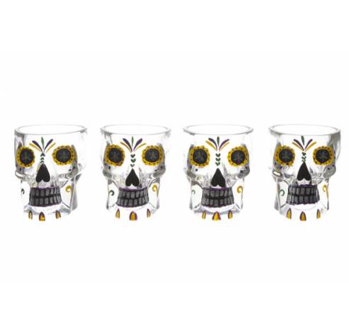 Tiki Verre Crane Set4 D6,7x6,8cm   Cosy & Trendy