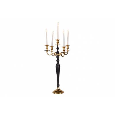 Chandelier 5b Aluminium H78cm Noir-or   Cosy & Trendy