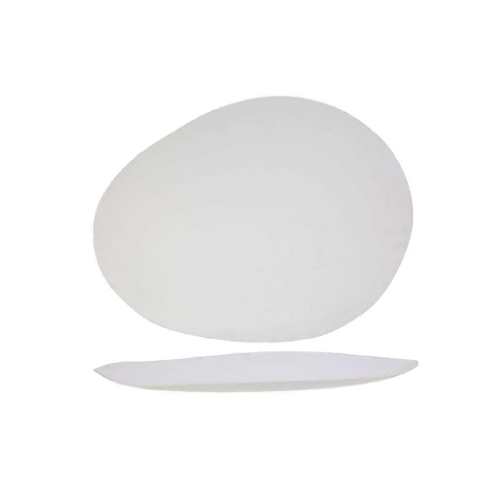Cosy & Trendy Platte borden Palissandro White Bord Ovaal 31.5x24.8 Xh2cm