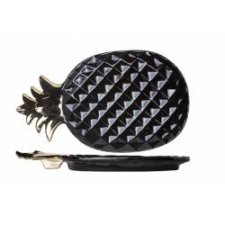 Cosy & Trendy Pineapple Black Deco-schaal 35x20.5cm  