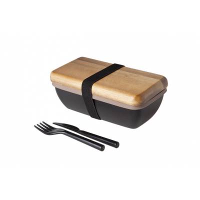 Lunchbox 15.5x9cm Met Bestek 2 Compartim Enten  Cosy & Trendy