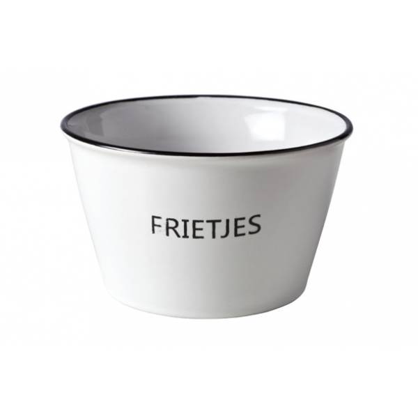 Hrc Potje Met Tekst 'frietjes' D13xh7.5 Cm 