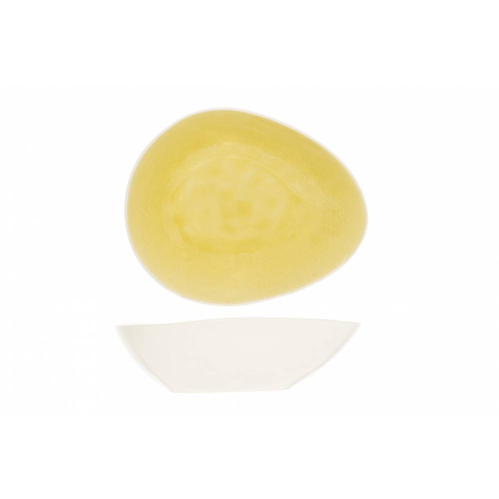 Cosy & Trendy Serveerkommen Spirit Mustard Schaal Ovaal 17x20.5cm