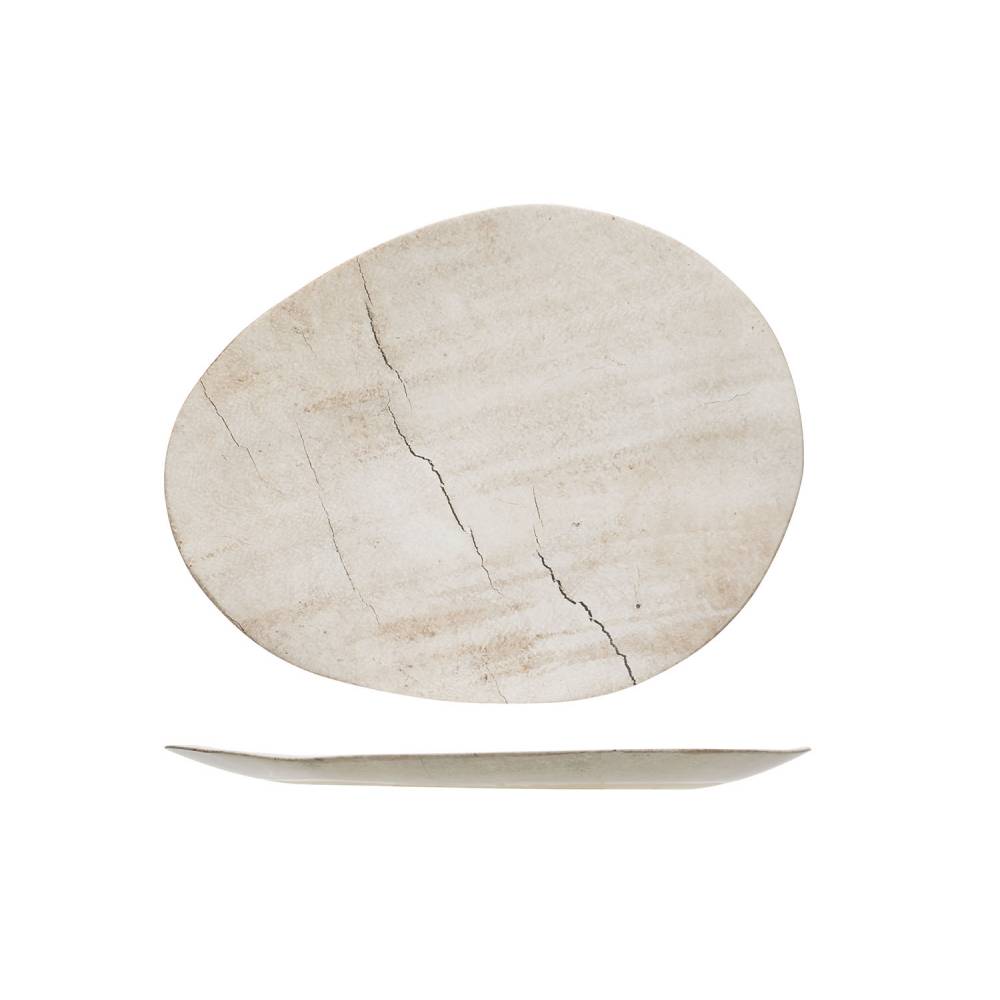 Cosy & Trendy Platte borden Lithos Bord Ovaal 31.8x25xh2cm