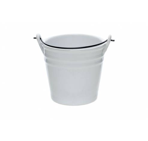Bucket White Mini Emmer D8.5xh8.5cm 25cl   Cosy & Trendy