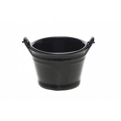 Bucket Black Mini Seau D7.8xh5.5cm 15cl   Cosy & Trendy