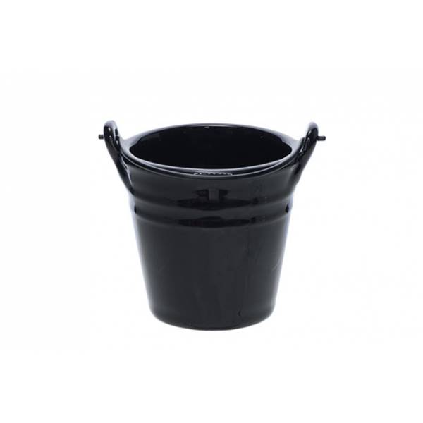 Bucket Black Mini Emmer D10.3xh9.7cm 40c  