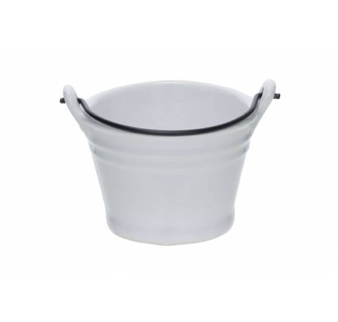 Bucket White Mini Emmer D7.8xh5.5cm 15cl   Cosy & Trendy