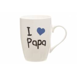 Beker 'i Love Papa' 360ml D8,3xh10,5cm  