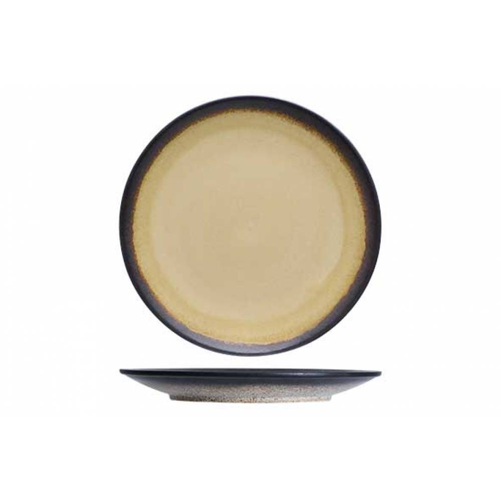 Cosy & Trendy Platte borden Fervido Yellow Plat Bord D26,5cm