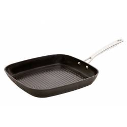 Healthy Pan Alu Grillpan Gleuf Zwart D28 Steel Roestvrij Staal-allevuren-conisch 