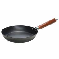 Authentic Cook Poele A Frire D26cm Acier Carbone Wooden Handle 