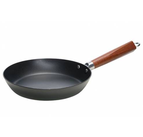 Authentic Cook Braadpan D26cm Koolstofstaal Wooden Handle  Cosy & Trendy