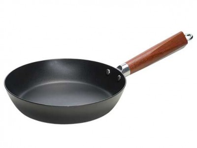 Authentic Cook Braadpan D24cm Koolstofstaal Wooden Handle