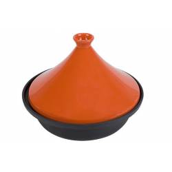 Cosy & Trendy Tajine Zwart-oranje D30cm Inductie  