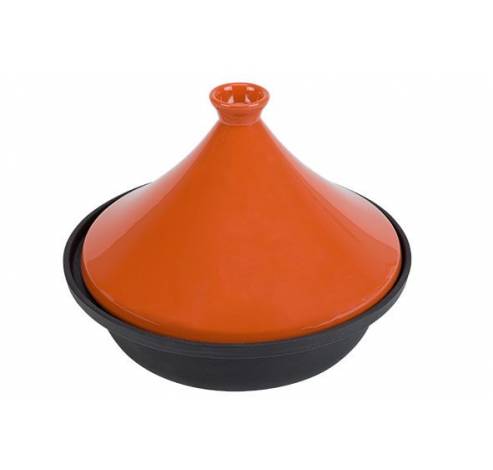 Tajine Zwart-oranje D30cm Inductie   Cosy & Trendy