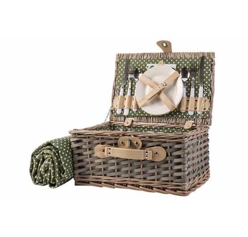 PICKNICKMAND 2PERS BESTEK-BORDEN-GLAZEN  Cosy & Trendy