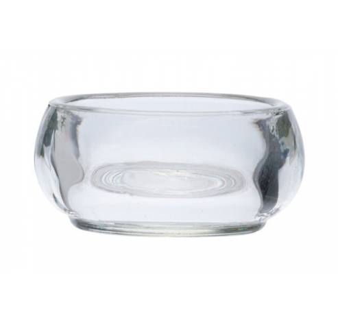 Theelichthouder Transparant D5,5xh2,5cm Rond Glas  Cosy & Trendy