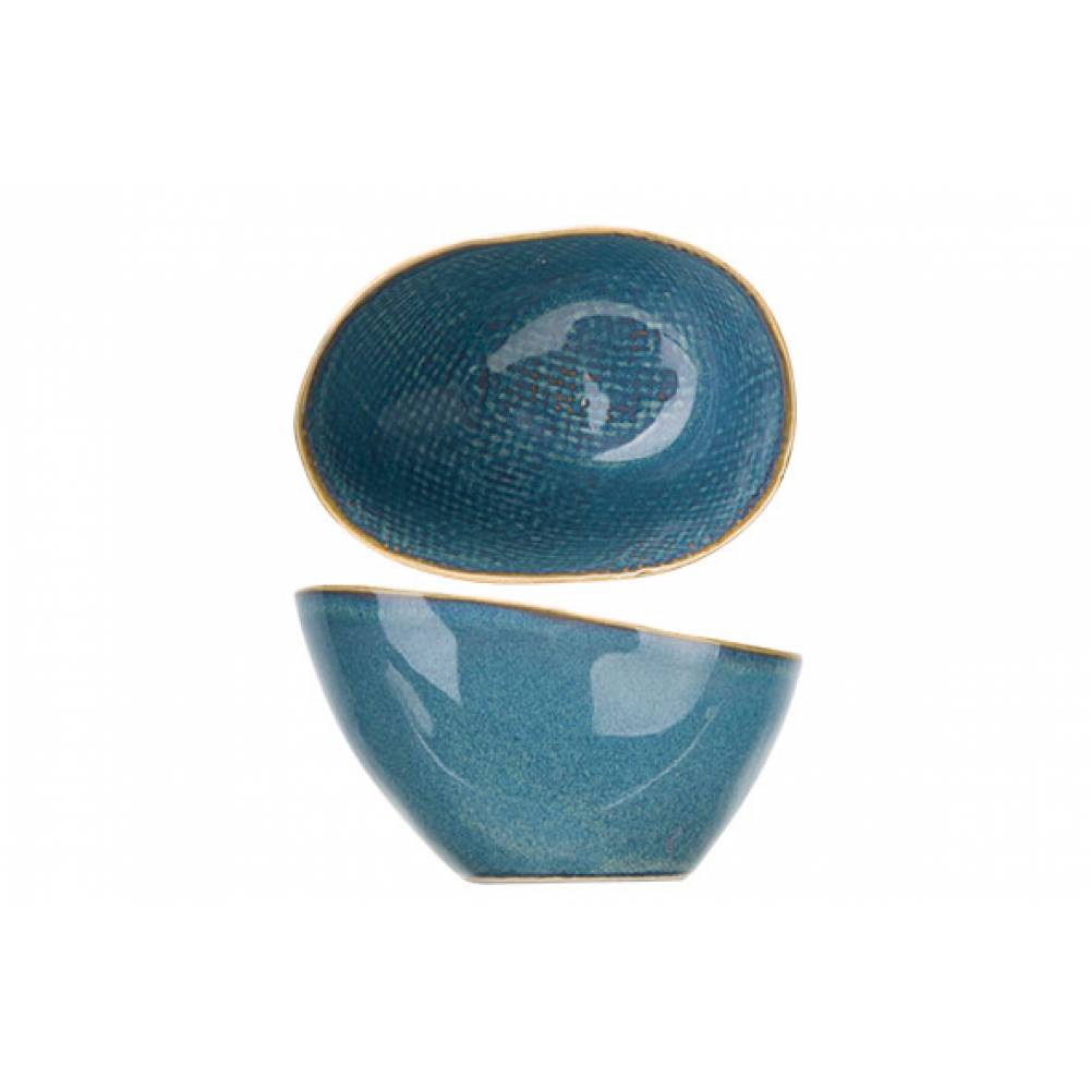 Cosy & Trendy Bowls Aicha Blue Kommetje 10x7xh4.5-5,7cm Ovaal
