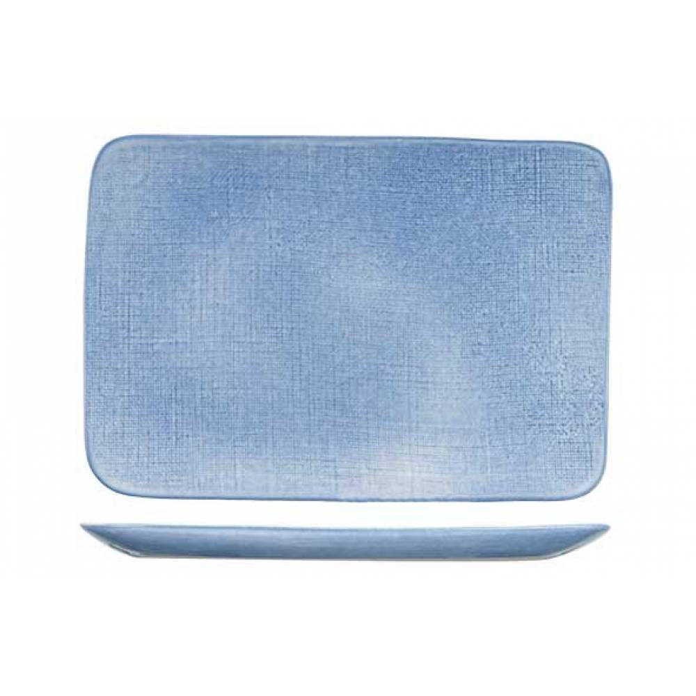 Cosy & Trendy Platte borden Sajet Blue Plat Bord 29,8x20,3cm Rechtjoek