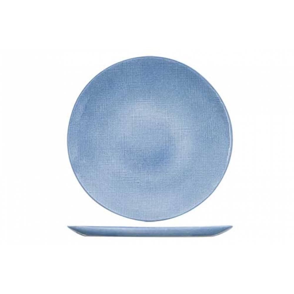 Cosy & Trendy Platte borden Sajet Blue Plat Bord D33cm