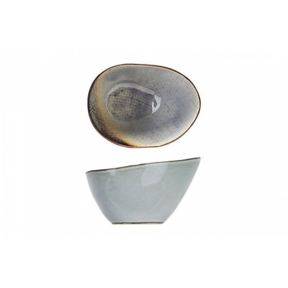 Cosy & Trendy Bowls Thirza Grey Kommetje 10x7xh4.5-5,7cm Ovaal