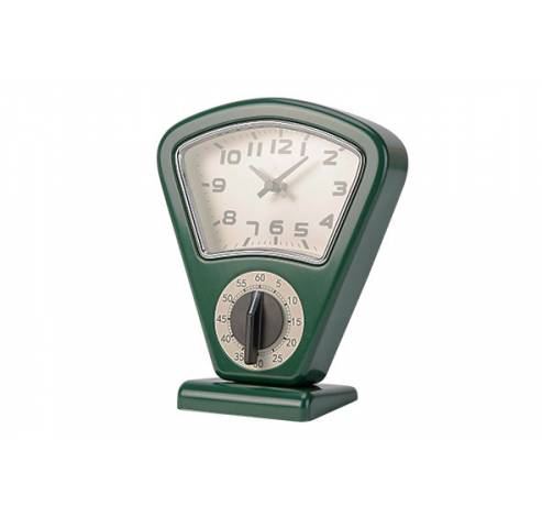 Timer Et Horloge Vert 17,5x10xh21cm   Cosy & Trendy