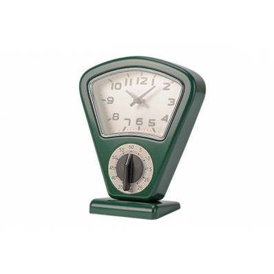 Timer Et Horloge Vert 17,5x10xh21cm  